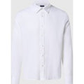 North Sails - Camicia in lino con logo ricamatoNorth SailsWhiteS
