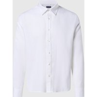 North Sails - Camicia in lino con logo ricamatoNorth SailsWhiteS