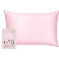 Silver Cloud Pink Satin Pillowcase infused with Silver Ions