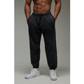 Pantalón Deportivo Man Active Oversize Con Lavado A La Piedra, Negro