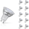 10-Pack Crompton GU10 Spotlight LED Light Bulbs 3.7W 4000K Cool White Full Glass 50W Eqv Halogen Replacement