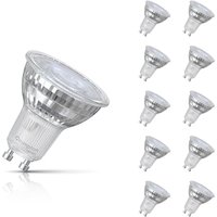 10-Pack Crompton GU10 Spotlight LED Light Bulbs 3.7W 4000K Cool White Full Glass 50W Eqv Halogen Replacement