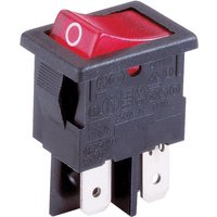 Arcolectric H8550VBACA Rocker Switch DPST On-Off 250V AC 10 A