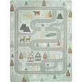 Tappeto lavabile per bambini Chiko turchese 80x150 cm