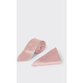 Burton Men's Light Pink Slim Tie And Pocket Square Set