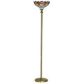Searchlight 1285 Dragonfly Tiffany Floor Standing Lamp