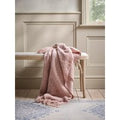 Dusty Pink French Knot Throw