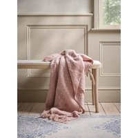 Dusty Pink French Knot Throw