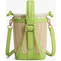Marina Raffia Straw Bucket Bag
