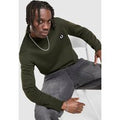 Fred Perry Badge Crew Sweatshirt - Groen- Heren, Groen