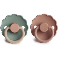 Frigg 2-Pack Daisy - Latex - Rosé Gold/Willow (T2) - T2 (6-18 maanden)