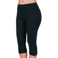 Calça Corsário em Cotton Preta