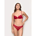 Brasiliana in pizzo rosso Xmas Jolly / RUBINO / L