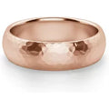 Alianza Martillada Comfort 6 MM Oro Rosa 585 (14K)