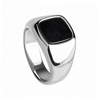 Sterling Silver Agate Ring for Men