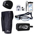 Men's Swim Trunks & Complete Six-Piece Pro Swimming Equipment Set | Wowcher