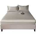 Luxury Satin Fitted Sheet Bedding Set - Hypoallergenic, Deep Pocket, Machine Washable - Double, King & Super King Sizes | Wowcher