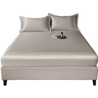 Luxury Satin Fitted Sheet Bedding Set - Hypoallergenic, Deep Pocket, Machine Washable - Double, King & Super King Sizes | Wowcher
