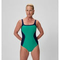 Maillot de bain Femme Colourblock Contour bleu sarcelle/bleu marine