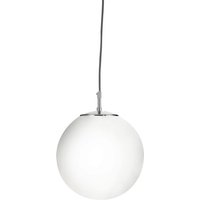Searchlight 6066 Atom 1 Light Ceiling Pendant Light In Satin Silver