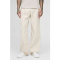 Pantalón Tall Plisado Técnico, Beige