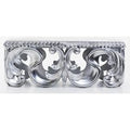 Barock Luxus Sitzbank Lafayette aus massivem Eichenholz Silber / Creme - Barock MÃ¶bel - Luxury Collection