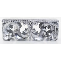 Barock Luxus Sitzbank Lafayette aus massivem Eichenholz Silber / Creme - Barock MÃ¶bel - Luxury Collection