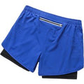 Men's Quick-Dry Training Shorts with Multi Pockets - 92% Polyester, 8% Spandex, for Running, Gym & Fitness | Wowcher