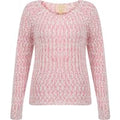 Jumpers Womens Plum Tree Passion Flower Jumper in Pale Blush and Raspberry Rose twist / 18 - Tokyo Laundry