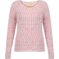 Jumpers Womens Plum Tree Passion Flower Jumper in Pale Blush and Raspberry Rose twist / 18 - Tokyo Laundry