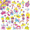 Foam Princess Stickers (Pack of 120) Craft Embellishments