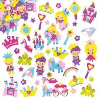 Foam Princess Stickers (Pack of 120) Craft Embellishments