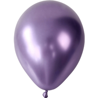 XL Paarse Chroom Ballonnen (10 stuks / 46 CM)
