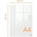 Notitiebord Nobo transparant acryl A4