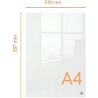 Notitiebord Nobo transparant acryl A4