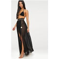 Black Minah Mesh Maxi Skirt