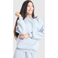 Nike Girls' Club Oversized Crew Sweatshirt Junior, grå