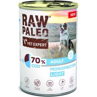 Hundenassfutter – Raw Paleo Adult Kabeljau Light 400g Dose