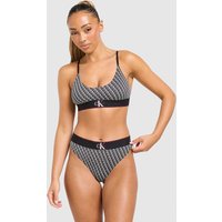 Calvin Klein Underwear CK Graphic All Over Print Bralette, zwart