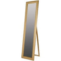 Casa Padrino Baroque standing mirror gold with beautiful antique golden cord frame H. 180 cm - Handmade