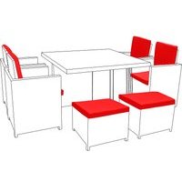 12-16 Piece Rattan Cushion Set