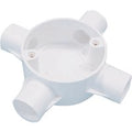 Greenbrook 20mm PVC Conduit 4 Way Box - White