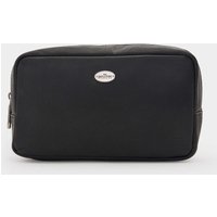 Men's Black Leather Savile Row Wash Bag  - Savile Row Company