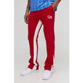 Slim Fit M Star Stacked Flared Gusset Joggers, Rojo