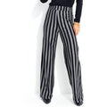 Calça Pantalona Listrada Preta