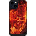 Apple iPhone 14 Handy NIVOpure black Handyhülle Hülle NIVOpure Case Schwarz Skull Totenkopf Fire