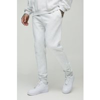 Pantalón Deportivo Tall Ajustado En Gris Jaspeado, Gris