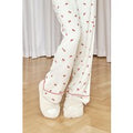 Fluffy Cross Front Platform Slippers, Blanco