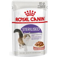 24x85g Sterilised Royal Canin Hrană umedă în sos pisici
