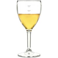 Elite Premium Polycarbonate Wine Glasses 11oz LCE at 125ml, 175ml &amp; 250ml (Pack of 12)